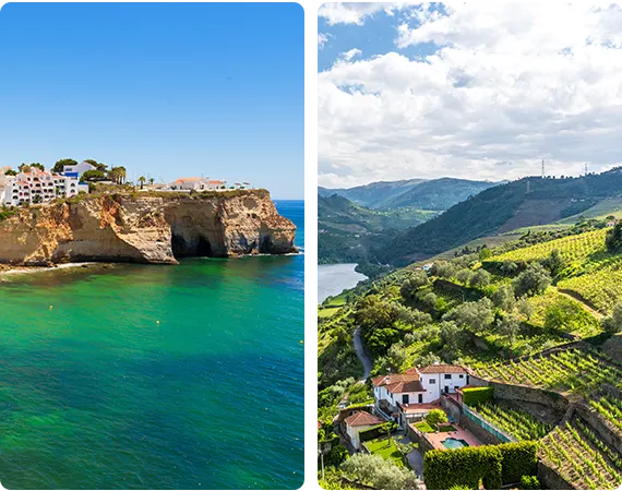 Parcours sceniques a travers les vallees et littoraux